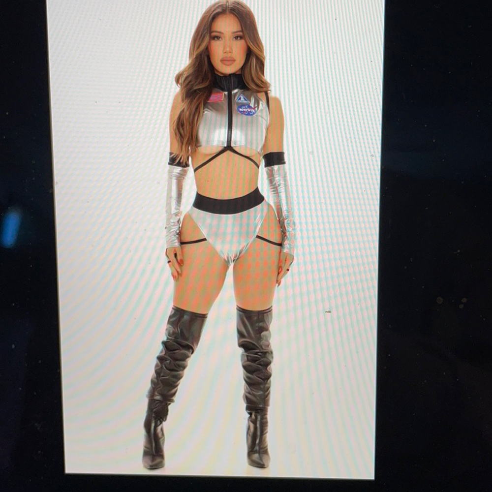 Astro Galaxy 3 Piece Costume Set- Silver Brand New Never Worn
